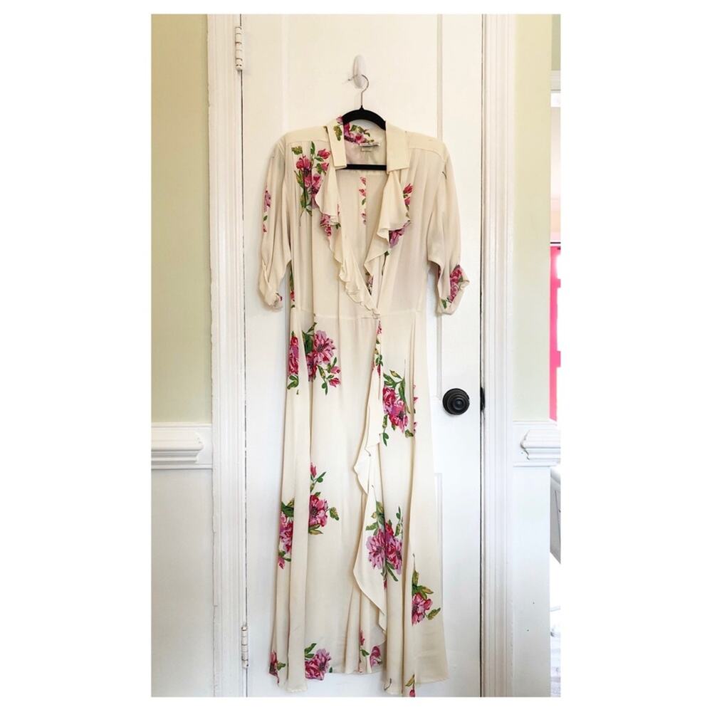 Vintage Annette Dean Floral Midi Dress